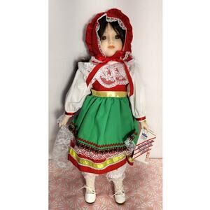 American Dreams Porcelain Dolls Collection Music Box O Sole Mio Vintage Italian